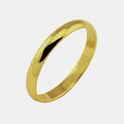 Traditional gold wedding ring