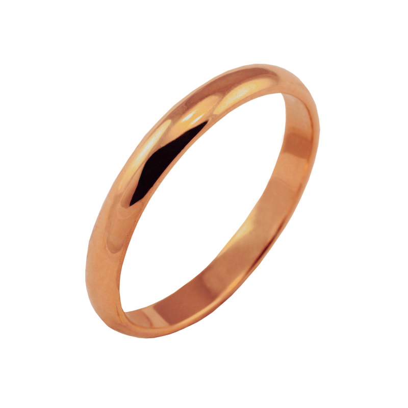 Traditional gold wedding ring