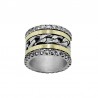 Bicolor ring gold silver