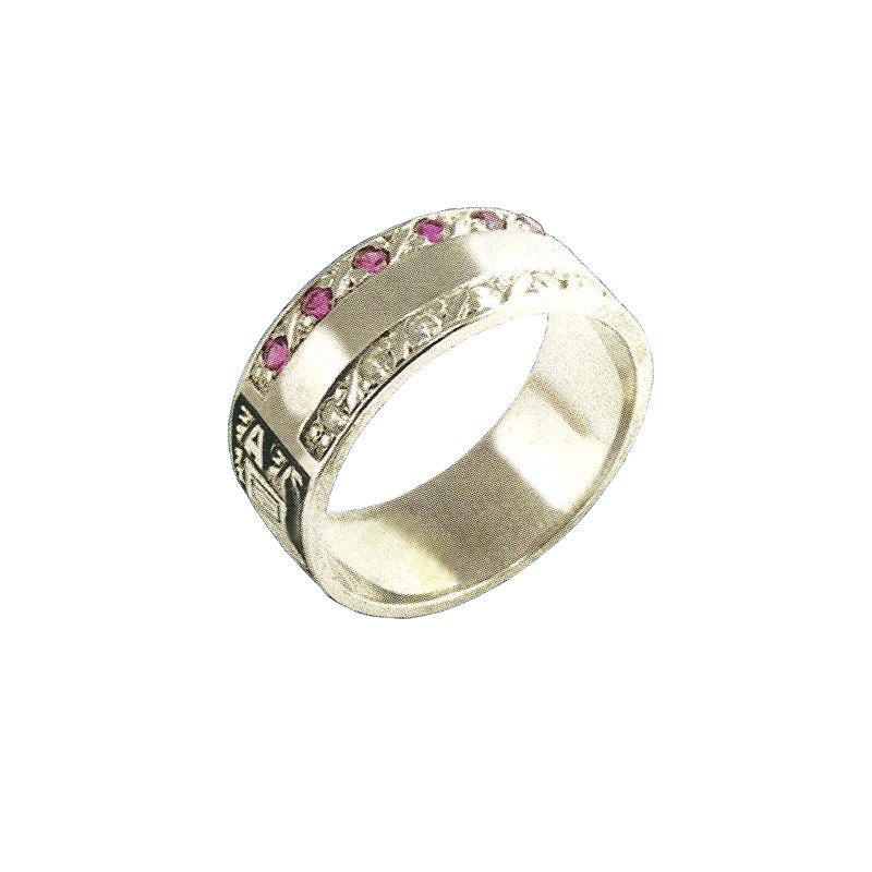 Gold college ring