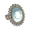 Bicolor silver gold ring