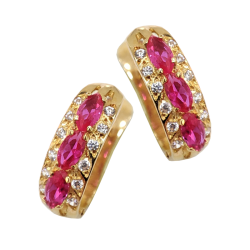 Gold earrings