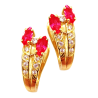 Gold earrings