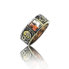 Silver college ring