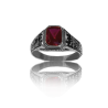 Silver graduation ring