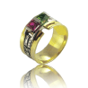 Gold graduation ring