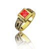 Gold graduation ring