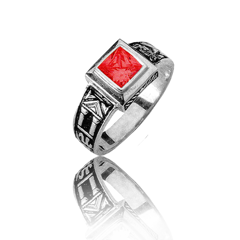 Gold graduation ring