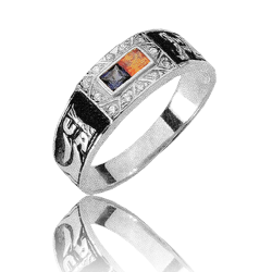 Gold graduation ring