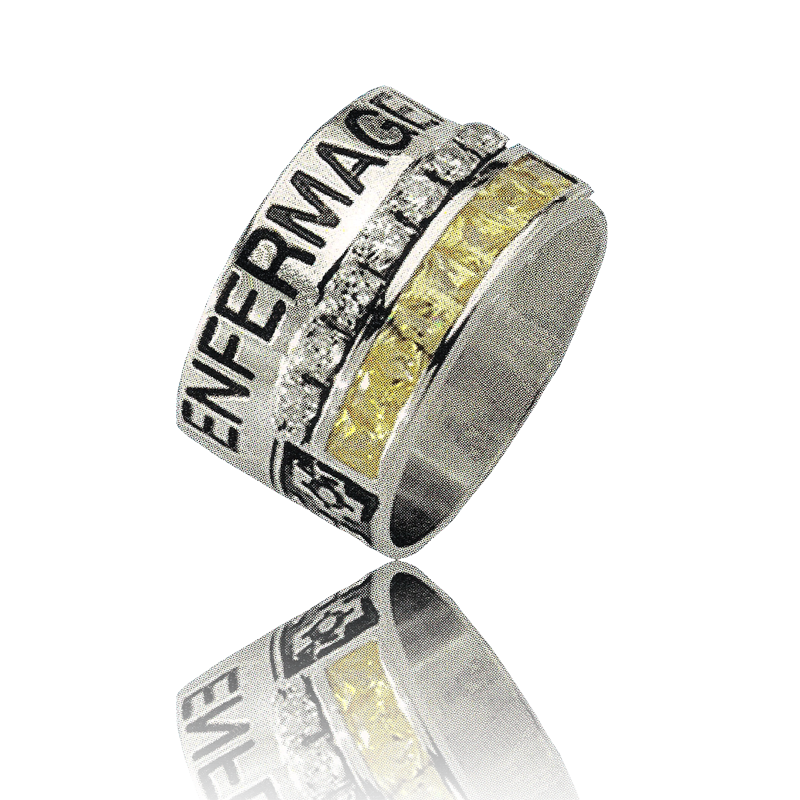 Gold graduation ring