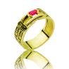 Gold graduation ring