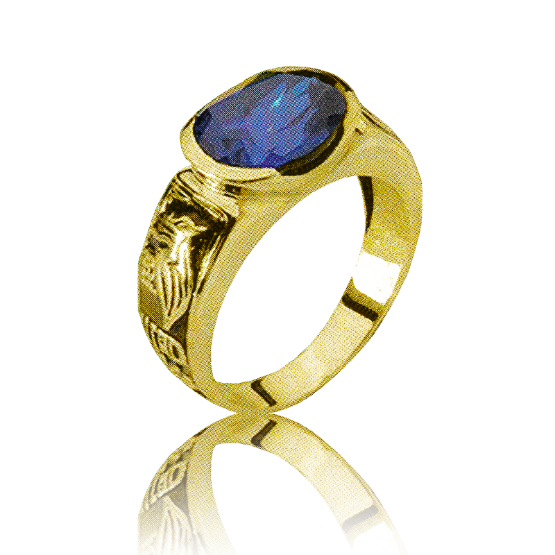 Gold graduation ring