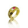 Gold graduation ring