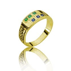 Gold graduation ring