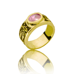 Gold graduation ring