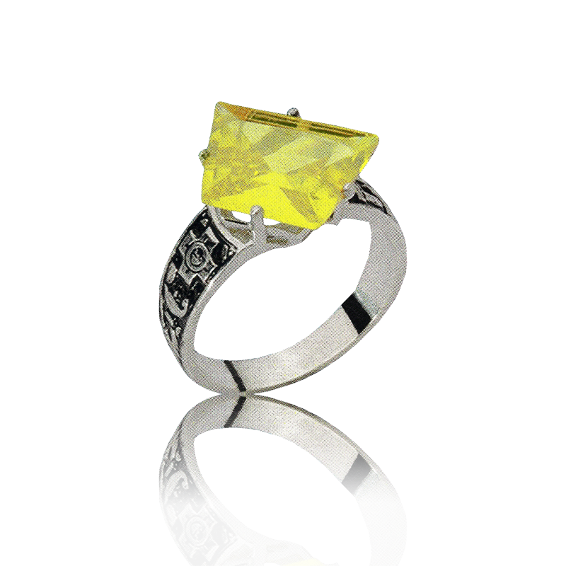 Gold graduation ring