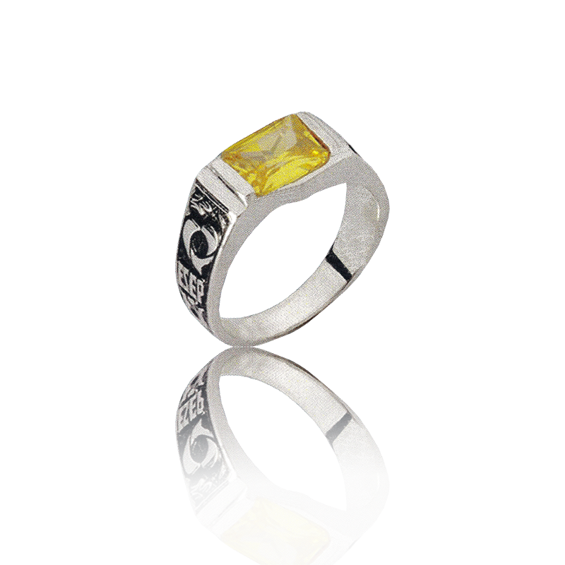 Gold graduation ring