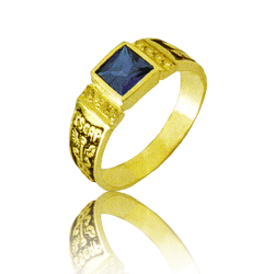 Gold graduation ring