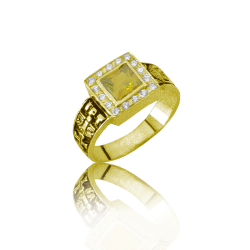 Gold graduation ring