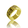 Gold graduation ring