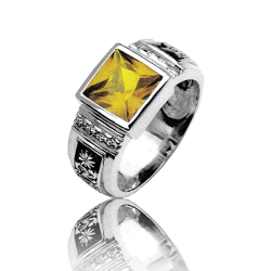 Gold graduation ring