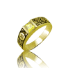 Gold graduation ring
