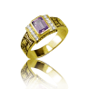 Gold graduation ring