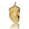 Gold Christ face medal