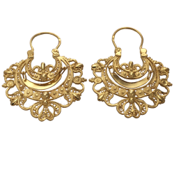 Gold earrings