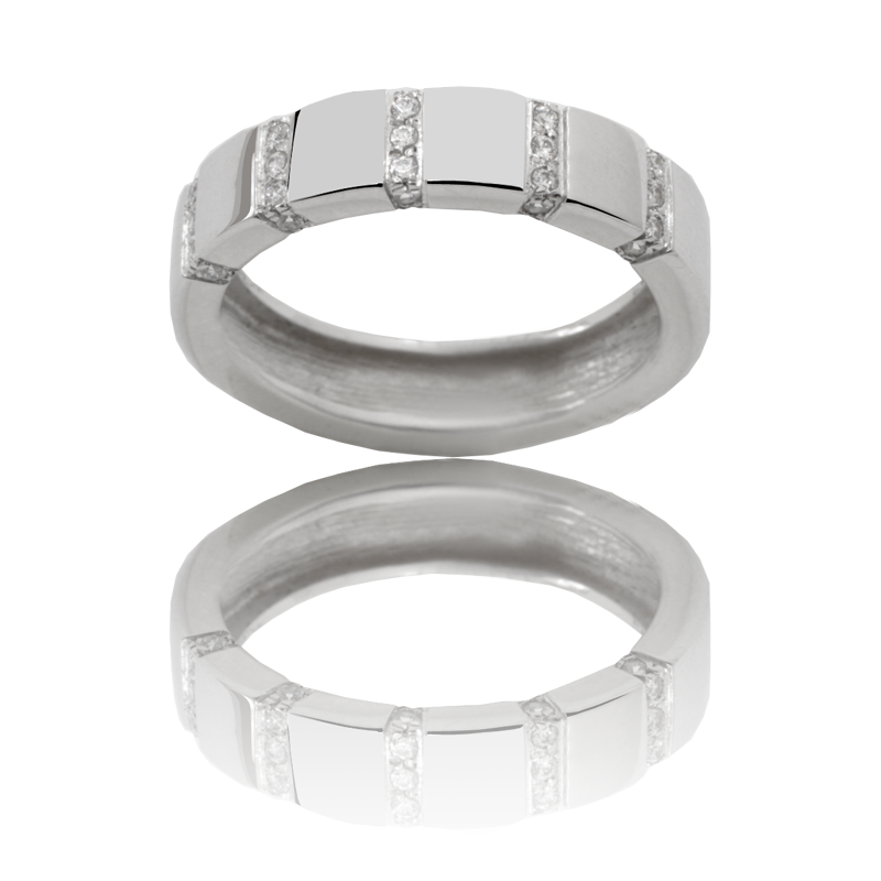 White gold ring
