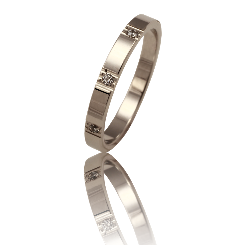 White gold ring