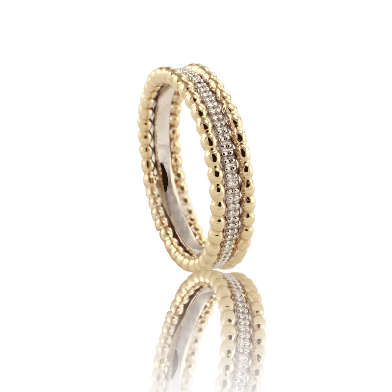 Bicolor gold ring
