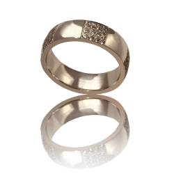 Aliança ouro branco