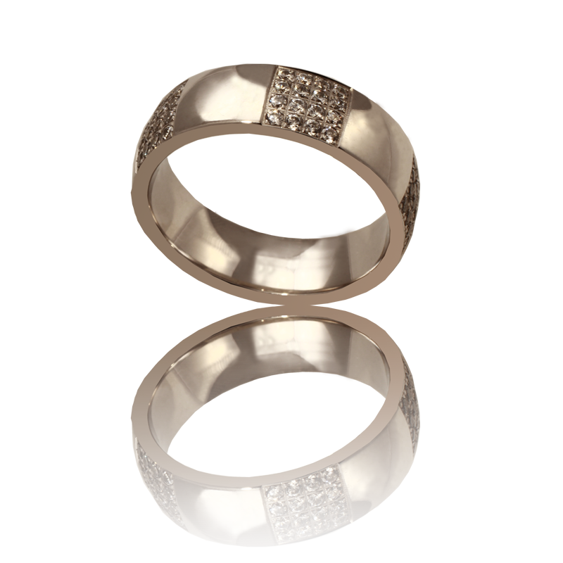 White gold wedding ring