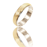Gold bicolor ring