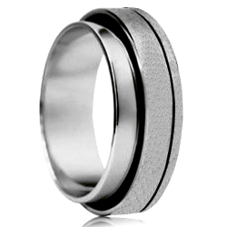 Aliança ouro branco