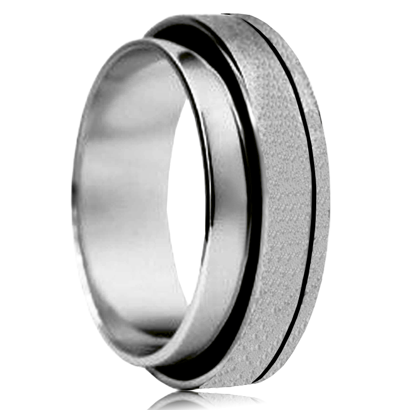 Aliança ouro branco