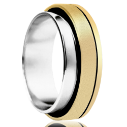 Bicolor gold ring