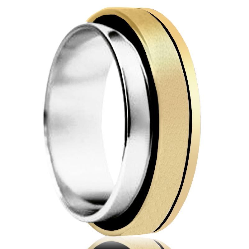 Bicolor gold ring