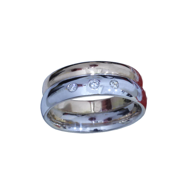 Bicolor gold ring