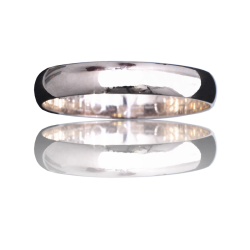 Aliança ouro branco