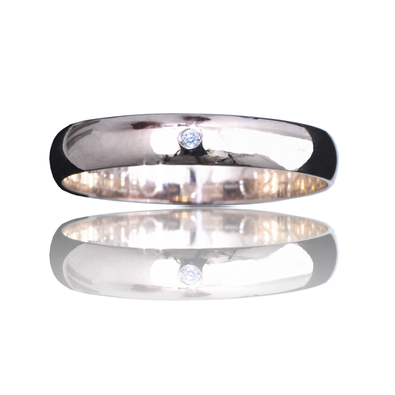 White gold ring