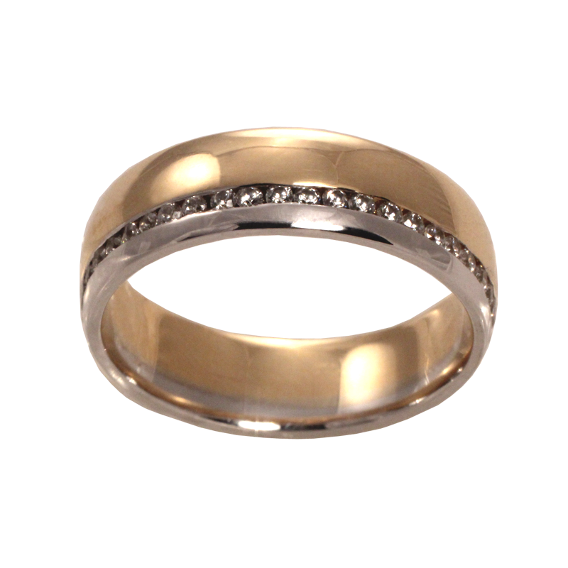 Bicolor gold ring