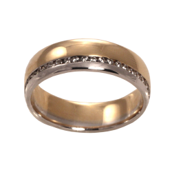 Bicolor gold ring