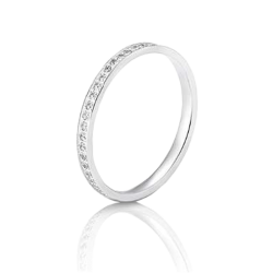 White gold ring