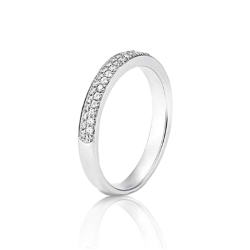 Anel ouro branco