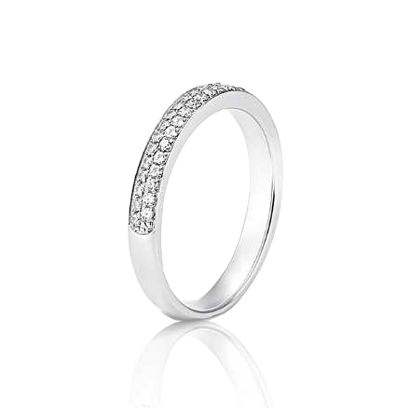 Anel ouro branco