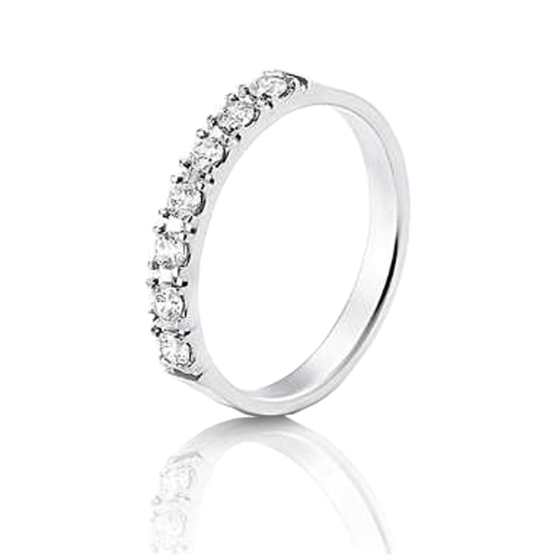Anel ouro branco