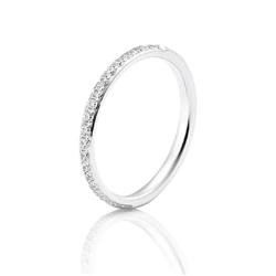 Anel ouro branco