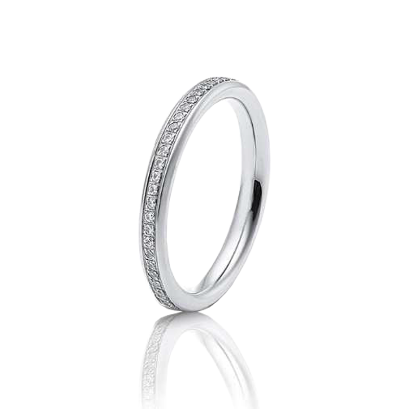 Anel ouro branco